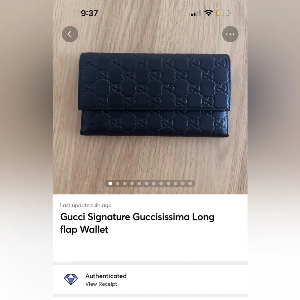Gucci Signature Guccisissima Long flap Wallet - Picture 15 of 15